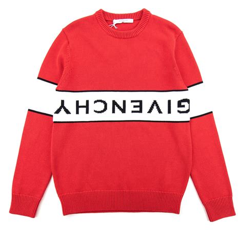 givenchy reverse logo sweater|givenchy sweater price.